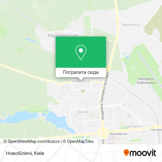 Карта Новобіличі