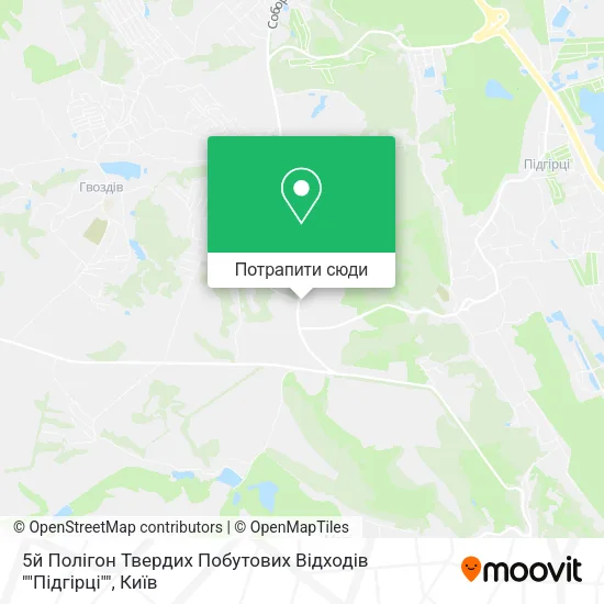 Карта 5й Полігон Твердих Побутових Відходів ""Підгірці""