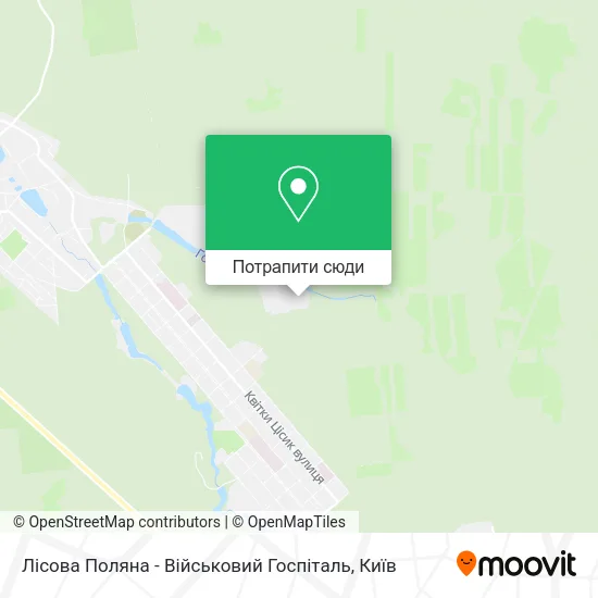 Карта Лісова Поляна - Військовий Госпіталь