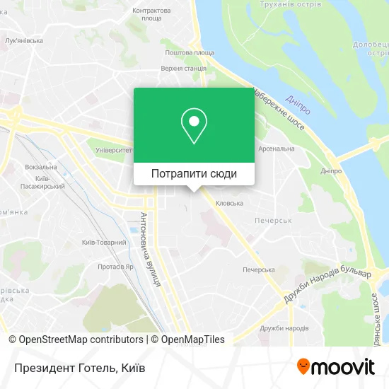 Карта Президент Готель