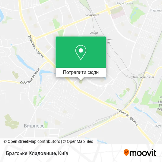Карта Братське Кладовище