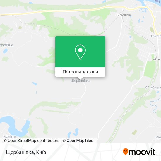 Карта Щербанівка