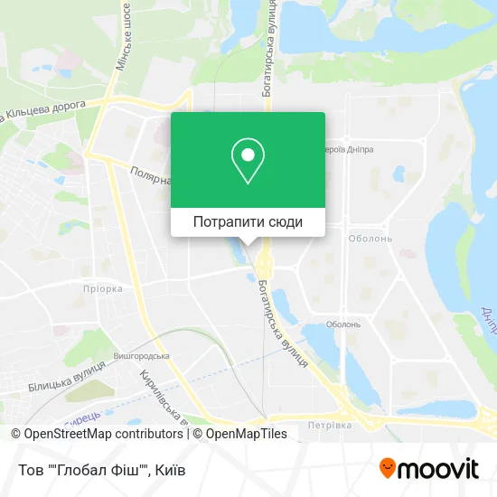 Карта Тов ""Глобал Фіш""