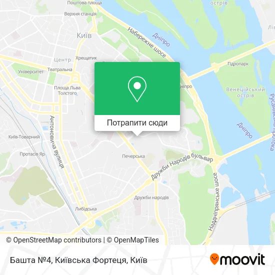 Карта Башта №4, Київська Фортеця