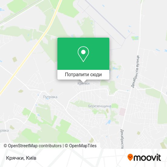 Карта Крячки