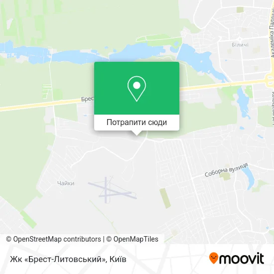Карта Жк «Брест-Литовський»