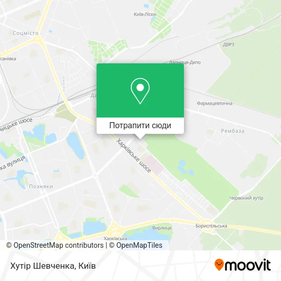 Карта Хутір Шевченка