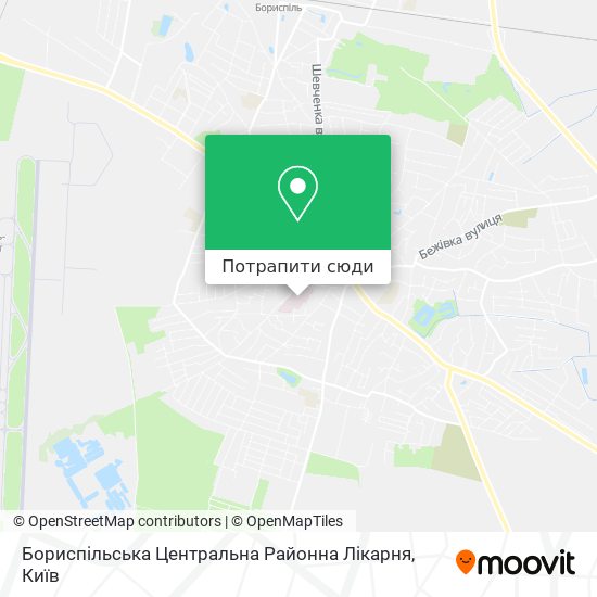 Карта Бориспільська Центральна Районна Лікарня