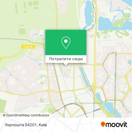 Карта Укрпошта 04201