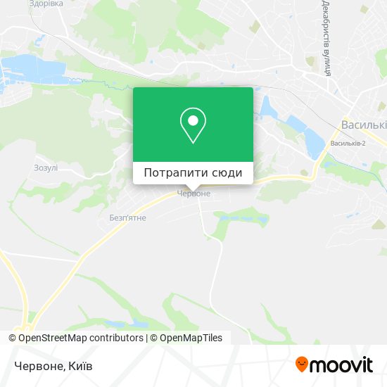 Карта Червоне