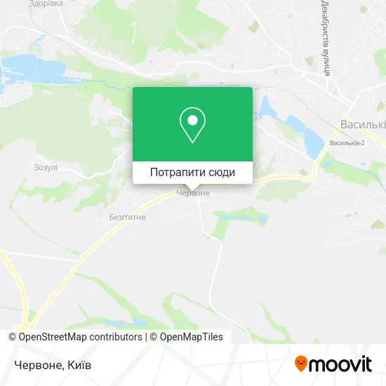 Карта Червоне