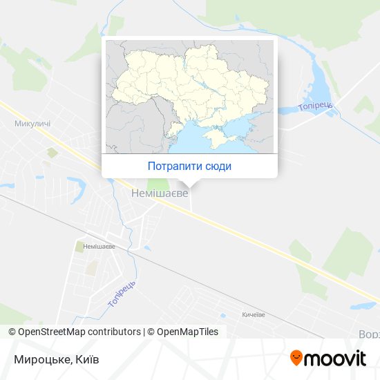 Карта Мироцьке