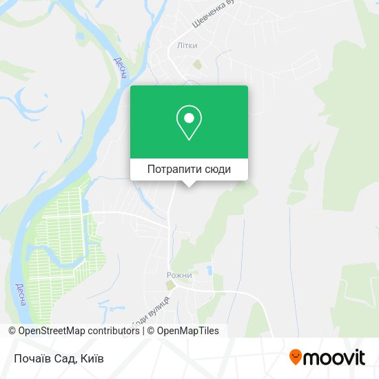 Карта Почаїв Сад