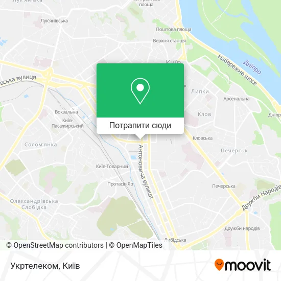Карта Укртелеком