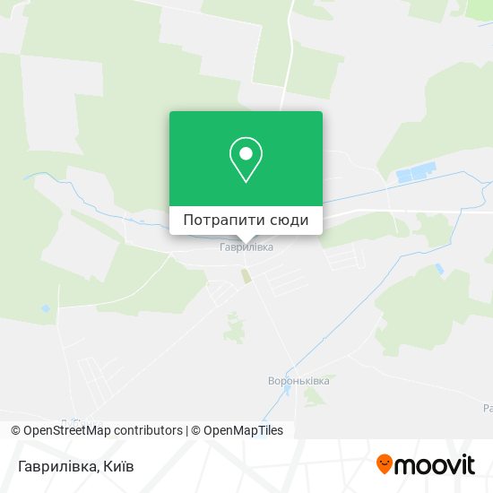 Карта Гаврилівка