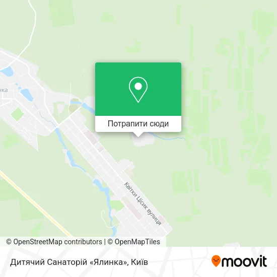 Карта Дитячий Санаторій «Ялинка»