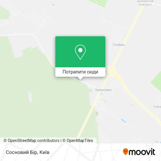 Карта Сосновий Бір