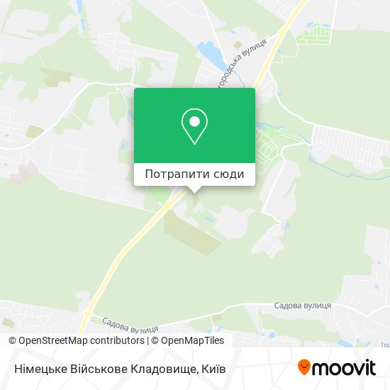 Карта Німецьке Військове Кладовище