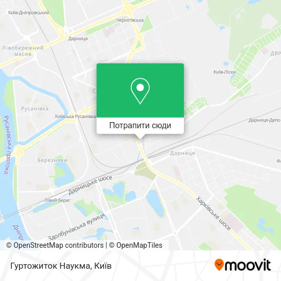 Карта Гуртожиток Наукма