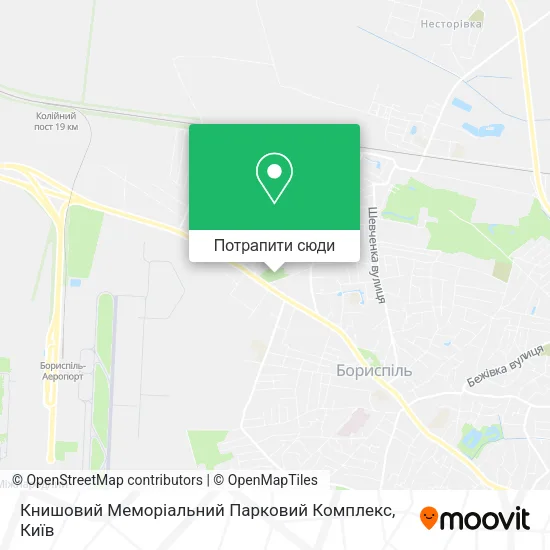 Карта Книшовий Меморіальний Парковий Комплекс