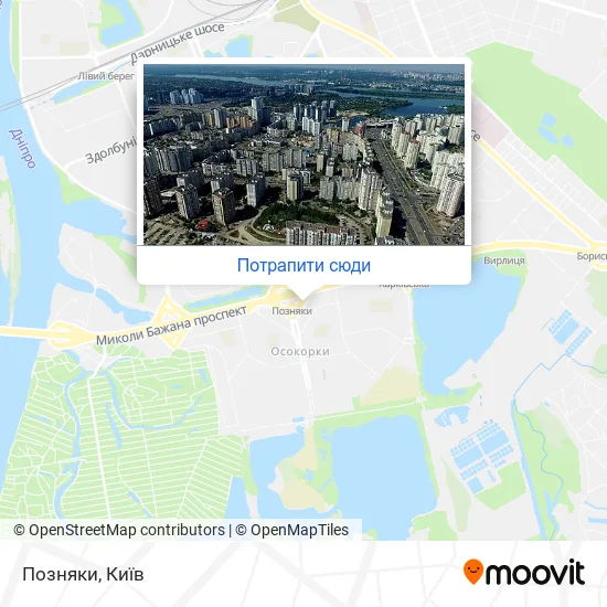 Карта Позняки