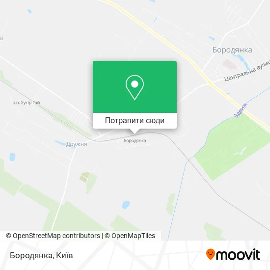 Карта Бородянка