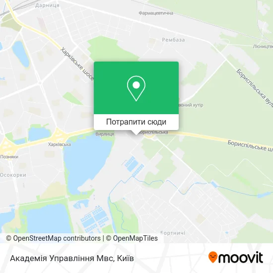 Карта Академія Управління Мвс