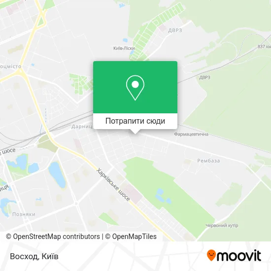 Карта Восход