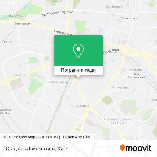 Карта Стадіон «Локомотив»