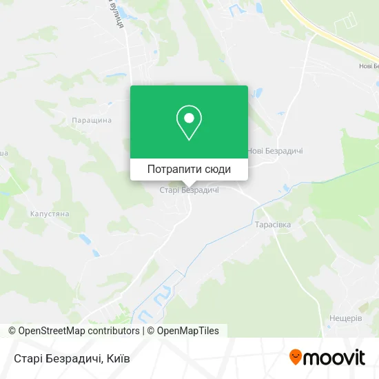 Карта Старі Безрадичі