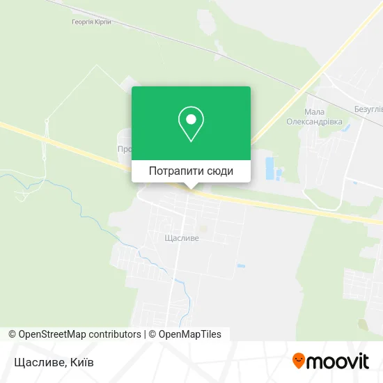 Карта Щасливе