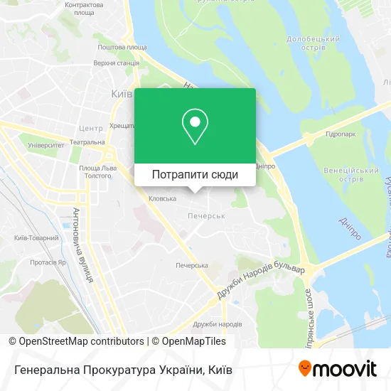 Карта Генеральна Прокуратура України