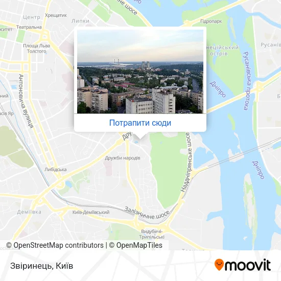 Карта Звіринець