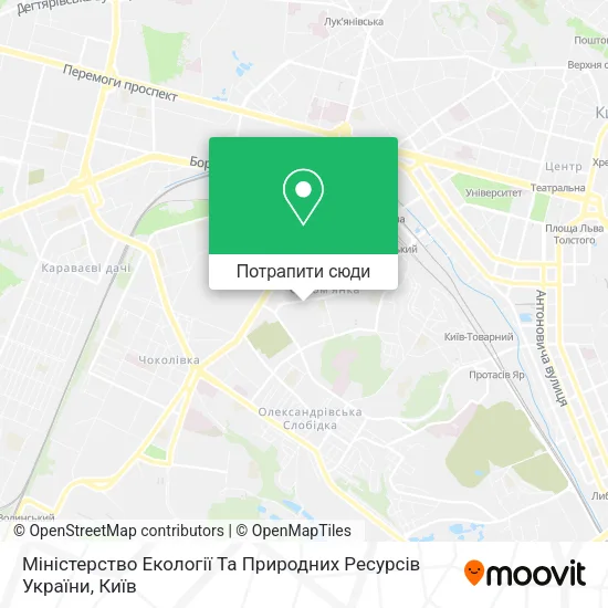 Карта Міністерство Екології Та Природних Ресурсів України
