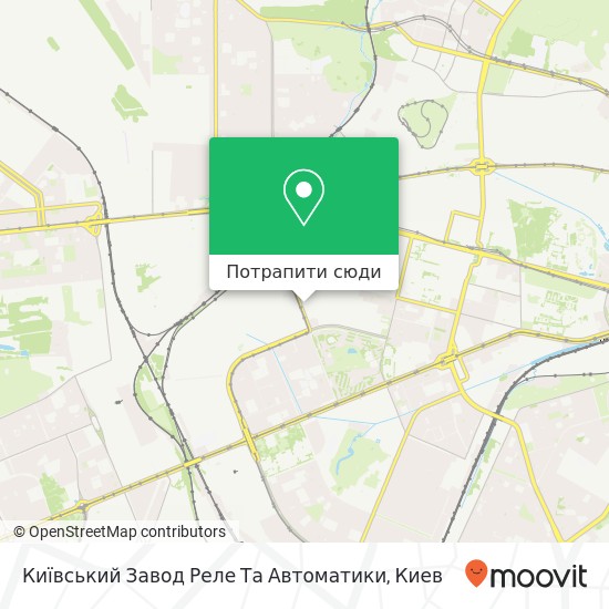 Карта Київський Завод Реле Та Автоматики