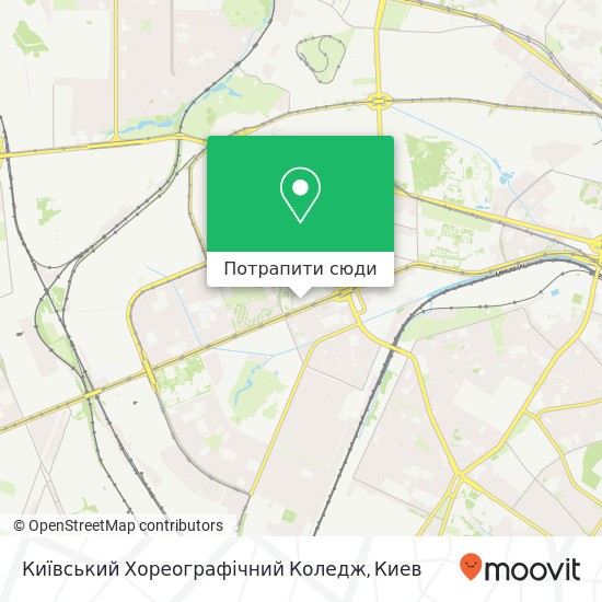 Карта Київський Хореографічний Коледж
