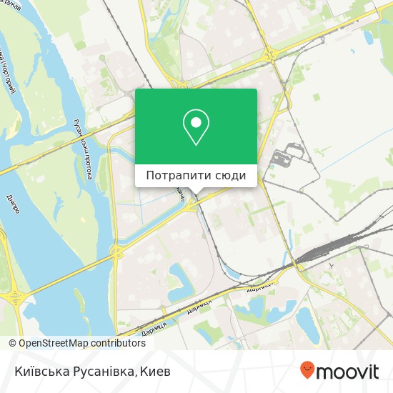 Карта Київська Русанівка