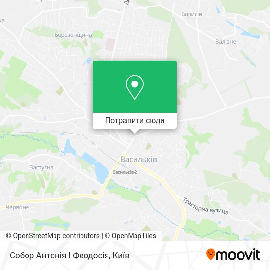 Карта Собор Антонія І Феодосія