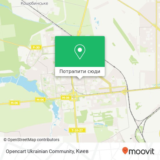 Карта Opencart Ukrainian Community