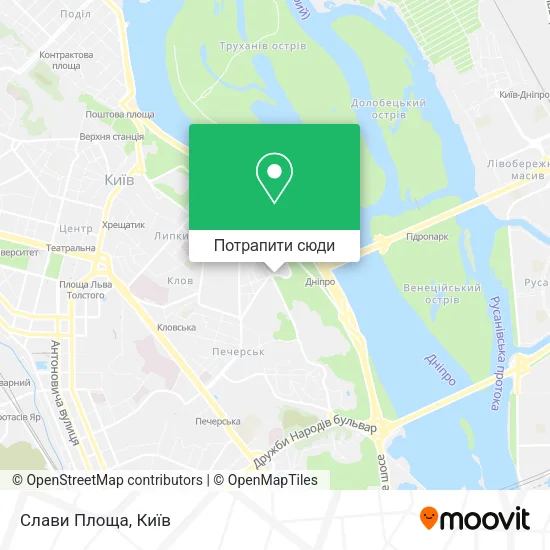 Карта Слави Площа