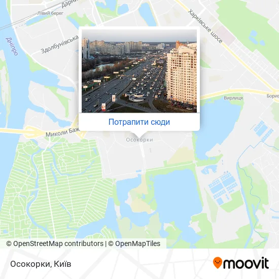 Карта Осокорки