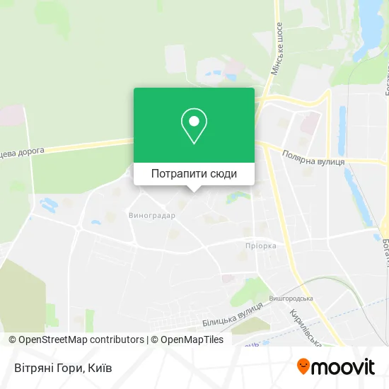 Карта Вітряні Гори