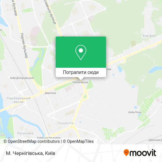 Карта М. Чернігівська
