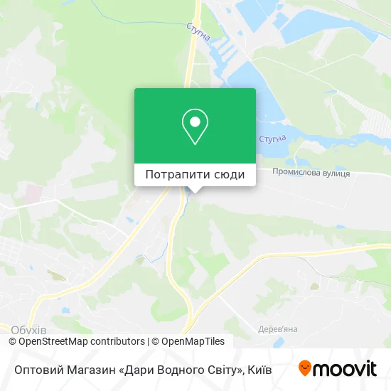 Карта Оптовий Магазин «Дари Водного Світу»
