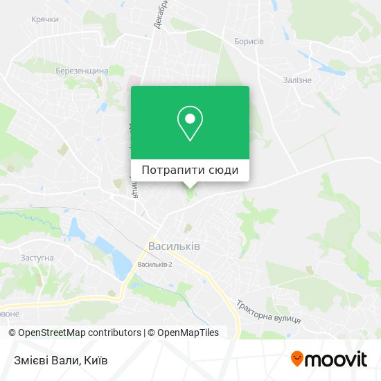Карта Змієві Вали