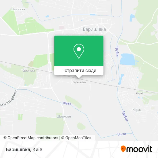 Карта Баришівка