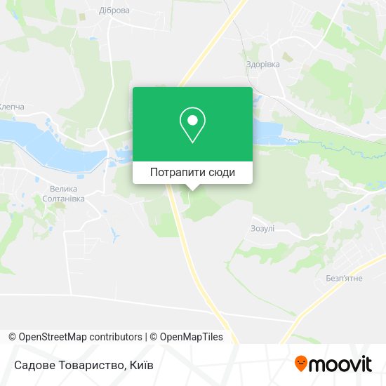 Карта Садове Товариство