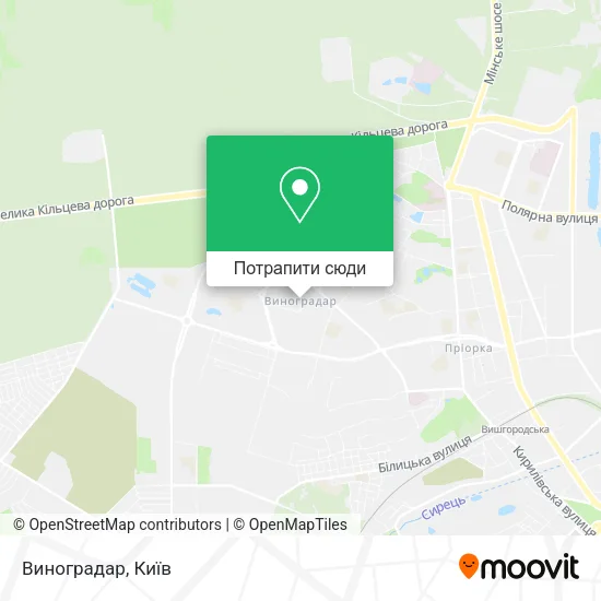 Карта Виноградар