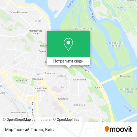 Карта Маріїнський Палац