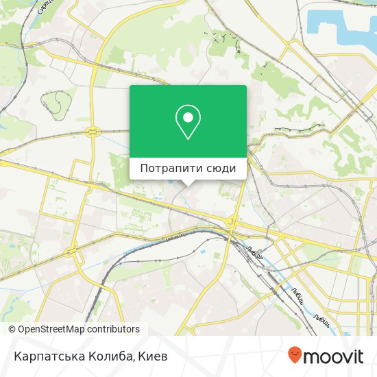 Карта Карпатська Колиба